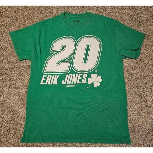 Vintage Joe Gibbs Erik Jones #20 Nascar Short Sleeve Graphic T-Shirt - Picture 1 of 11